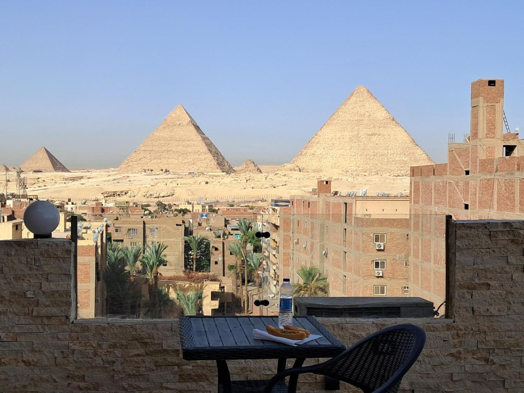 Piramide De Giza View Inn Kafrat al Jabal Exterior foto